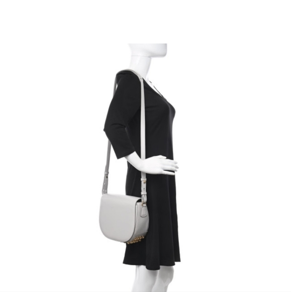 🌸ALEXANDER WANG Calfskin Small Lia Sling Crossbody Pale Gold Hardware - Picture 6 of 12